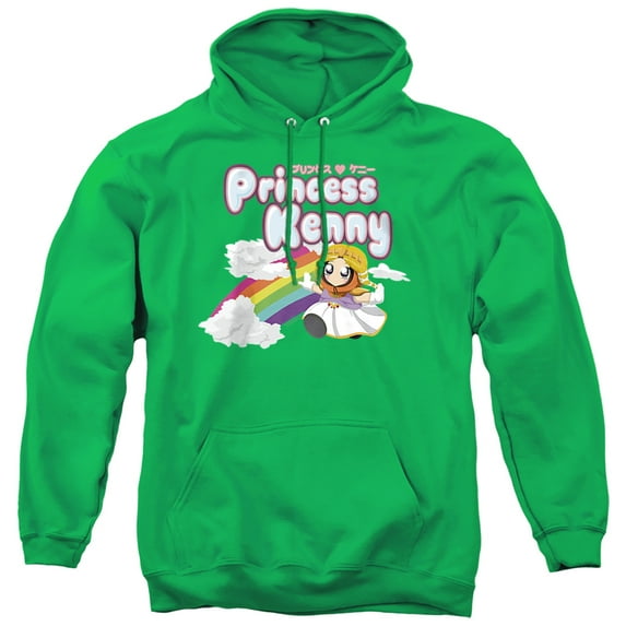 South Park Princess Kenny Unisex Adult Pull-Over Hoodie,Kelly Green, 3X-Large