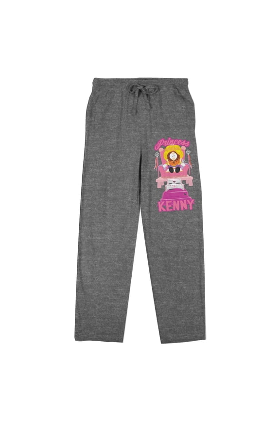 South Park Princess Kenny Women's Heather Gray Sleep Pajama Pants-Large