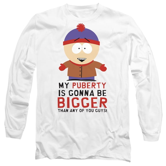 South Park Puberty Unisex Adult Long-Sleeve T Shirt,Puberty, Medium