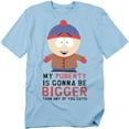 thumbnail image 1 of South Park Puberty Unisex Adult T-Shirt, Light Blue, Large, 1 of 6
