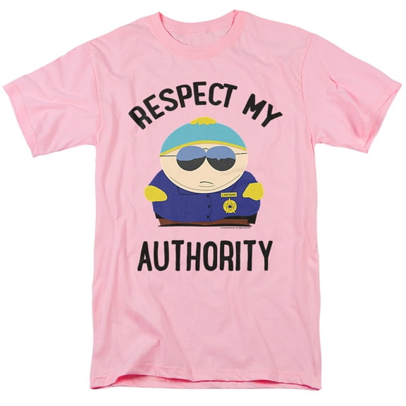 South Park Respect Unisex Adult T-Shirt, Pink, 4X-Large