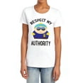 thumbnail image 1 of South Park Respect Women's T Shirt,White, Large, 1 of 6