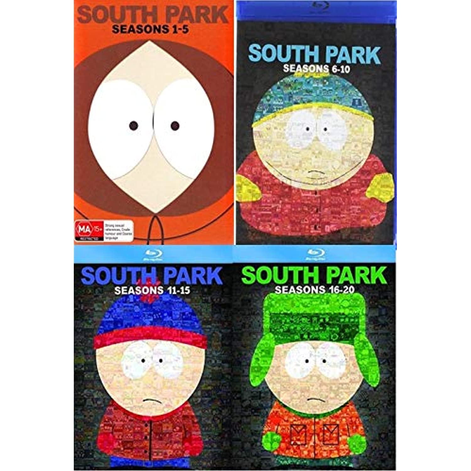 South Park Complete Series Collection: Seasons 1-20 Blu-Ray 4-Pack