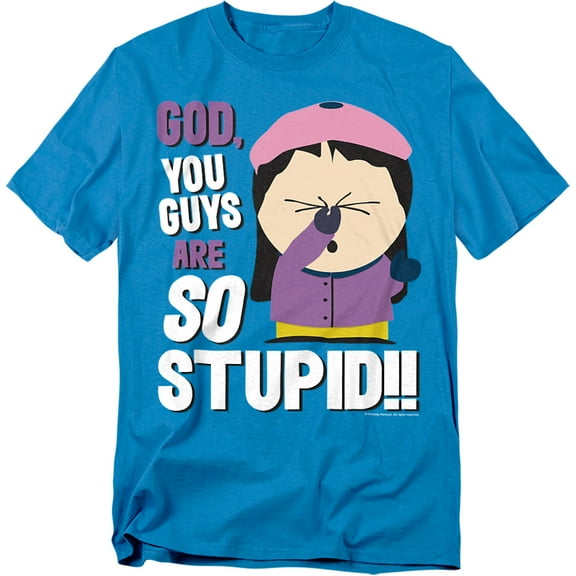 South Park So Stupid Unisex Adult T-Shirt, Turquoise, X-Large