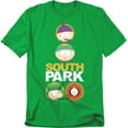 thumbnail image 1 of South Park Solid Circles Unisex Adult T-Shirt, Kelly Green, Small, 1 of 6