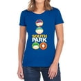 thumbnail image 1 of South Park Solid Circles Women's T Shirt,Royal, X-Large, 1 of 6