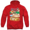thumbnail image 1 of South Park South Park Anime Unisex Adult Pull-Over Hoodie,Red, 3X-Large, 1 of 6