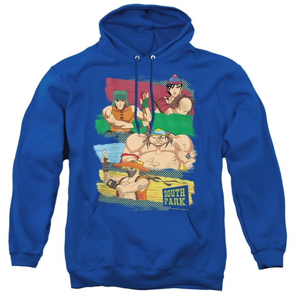 South Park South Park Anime Unisex Adult Pull-Over Hoodie,Royal, Large