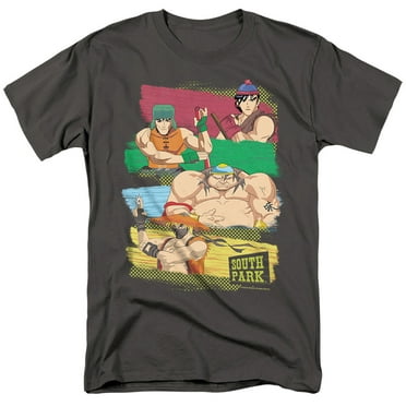 South Park South Park Anime Unisex Adult T-Shirt, Charcoal, 4X-Large