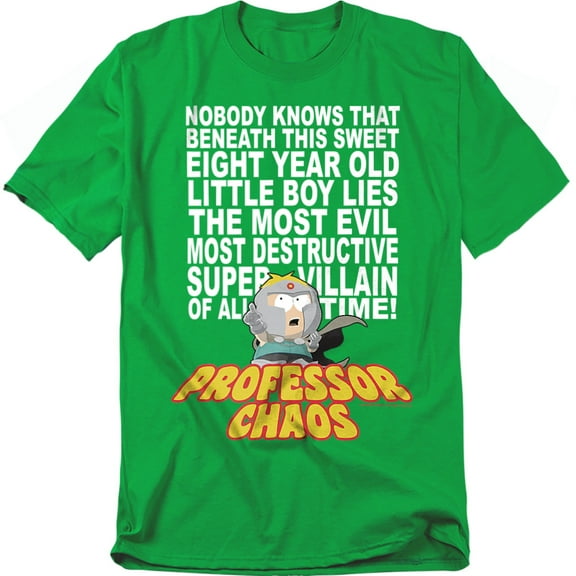 South Park T-Shirt Professor Chaos Unisex Graphic Tee For Men & Women