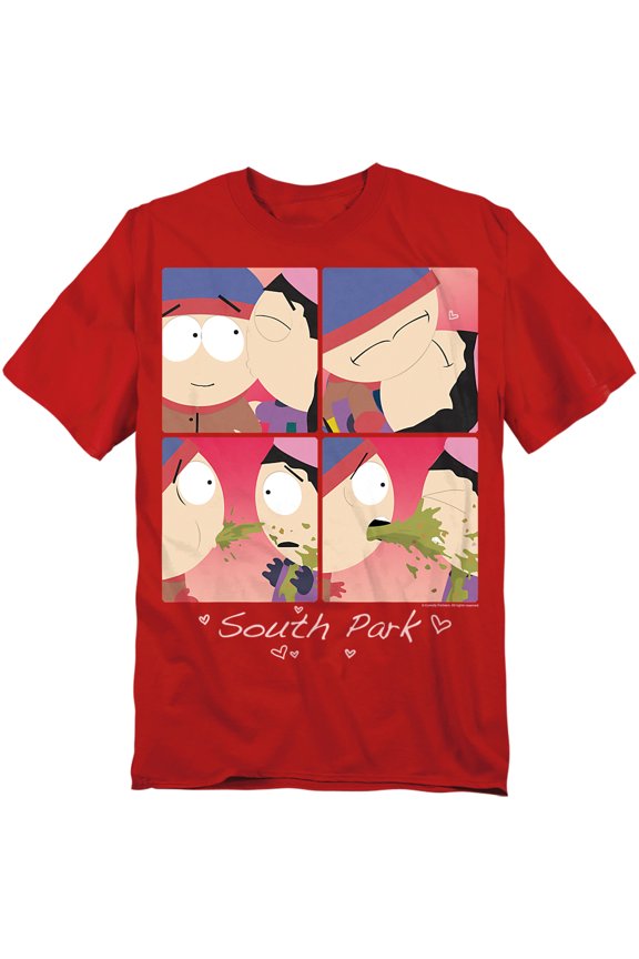 T-Shirt Valentine'S Day Kyle And Wendy Squares Unisex Graphic Tee For Men & Women