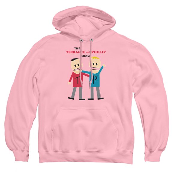 South Park Terrance And Phillip Unisex Adult Pull-Over Hoodie,Pink, Large