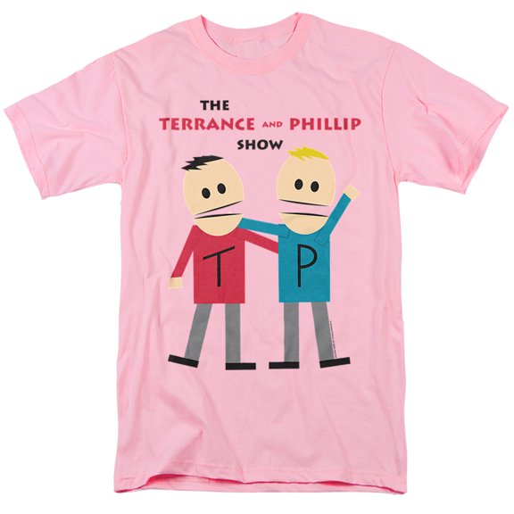 South Park Terrance and Phillip Unisex Adult T-Shirt, Pink, Medium