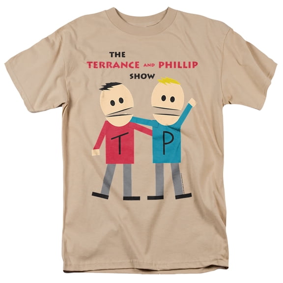 South Park Terrance and Phillip Unisex Adult T-Shirt, Sand, 2X-Large