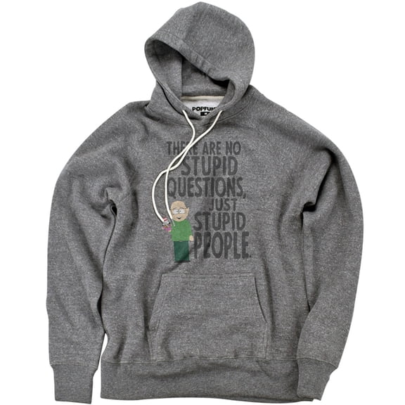 South Park The Mr. Garrison Official Premium Ultrasoft Tri-Blend Hoodie (Large) Athletic Heather