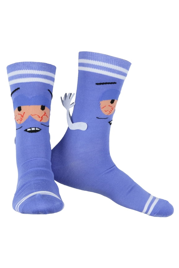 South Park Towelie Character with 3D Arms Adult Mid-Calf Crew Socks 1 Pair