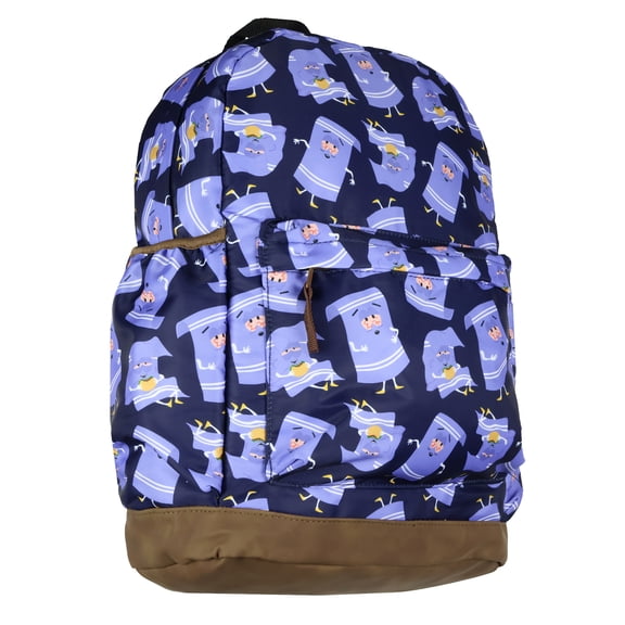 Towelie South Park Merch School Backpack Travel Book Bag Daypack with Tech Sleeve 16"