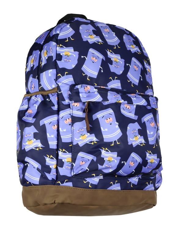 Towelie South Park Merch School Backpack Travel Book Bag Daypack with Tech Sleeve 16"