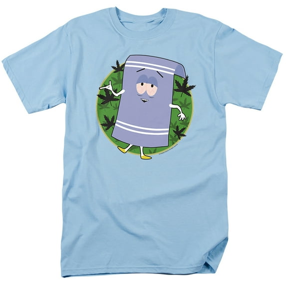 South Park Towelie Unisex Adult T-Shirt, Light Blue, X-Large
