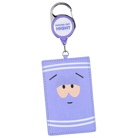 South Park Towelie Wanna Get High Retractable Reel ID Badge Holder Keychain with Lobster Claw Clasp