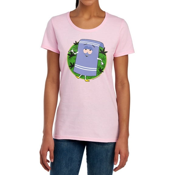 South Park Towelie Women's T Shirt,Pink, Large