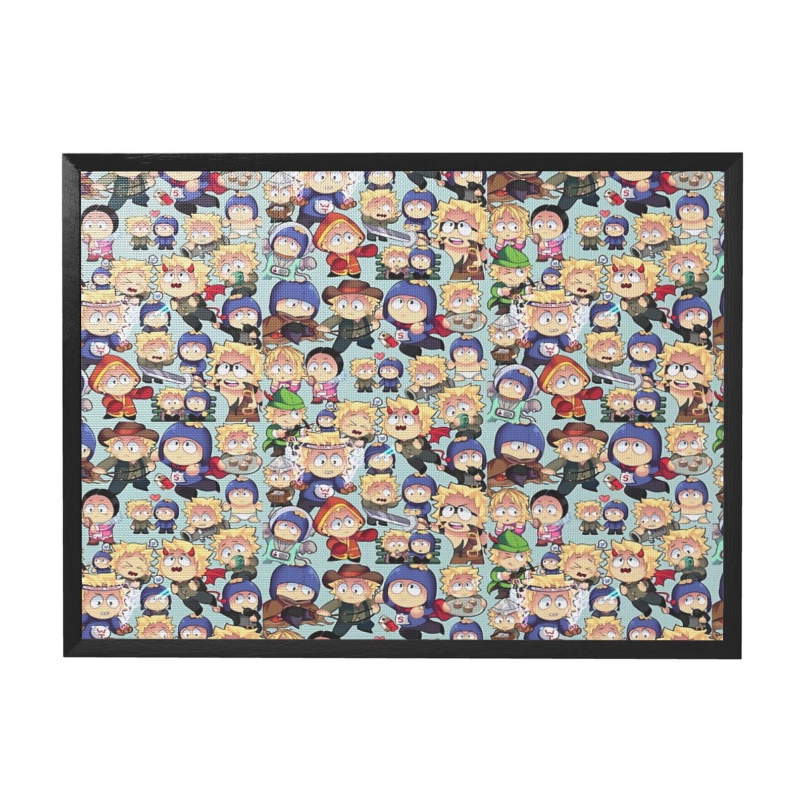 South Park Tweek X Craig Collage Black Framed Canvas Wall Art Fashion