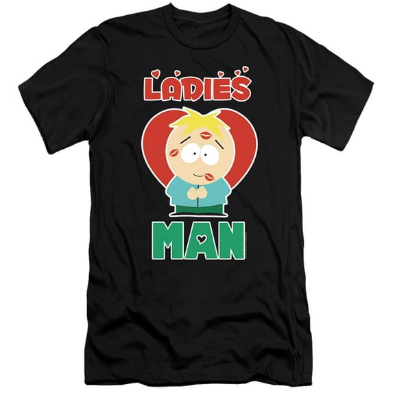 South Park Valentine's Day Butters Ladies Man Unisex Adult Canvas Brand T Shirt