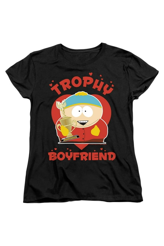 South Park Valentine's Day Cartman Trophy Boyfriend Women's T Shirt