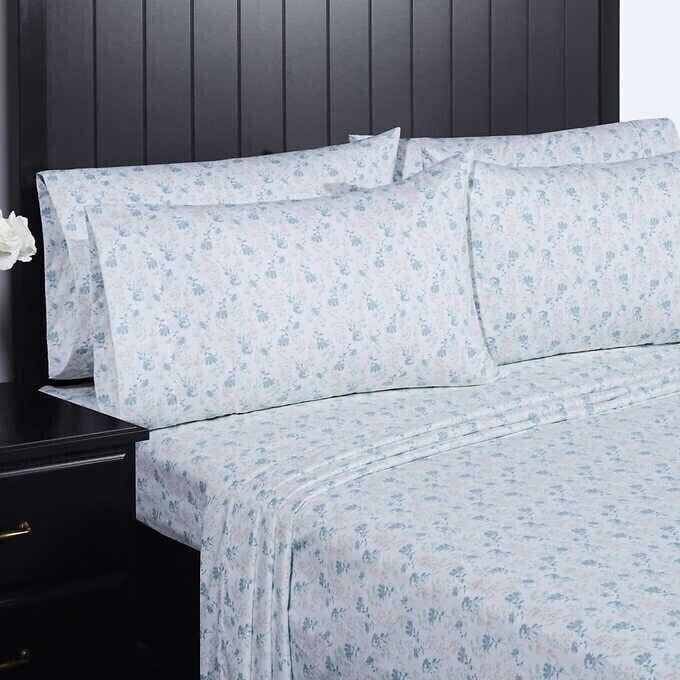 South Point Home Fashions 6-piece Microfiber Sheet Set, King, Wesley Floral
