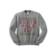 thumbnail image 1 of South Pole Elf Christmas Sweatshirt 2X-Large Grey, 1 of 1