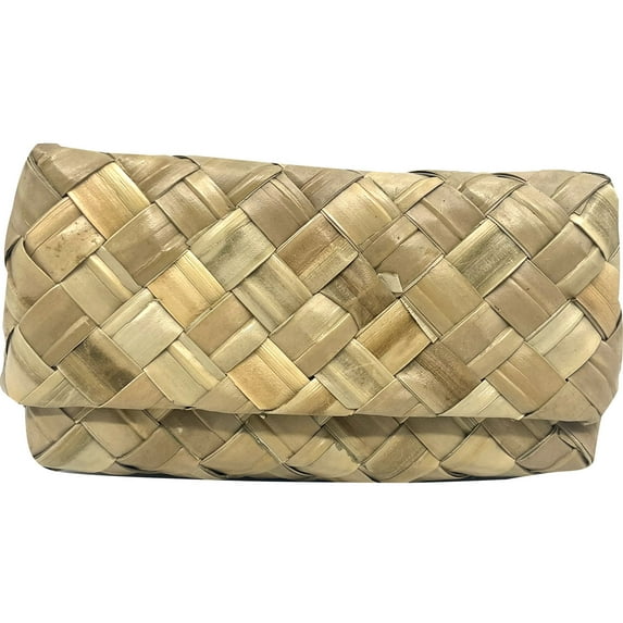 South Seas Native Treasures 3" x 5" x 7" Basket Lauhala, 1 Each