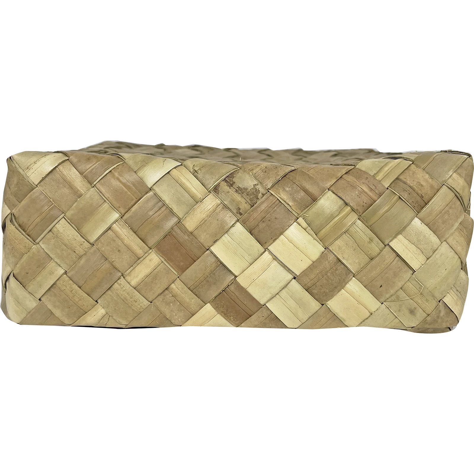 South Seas Native Treasures 4" x 10" x 10" Basket Lauhala, 1 Each