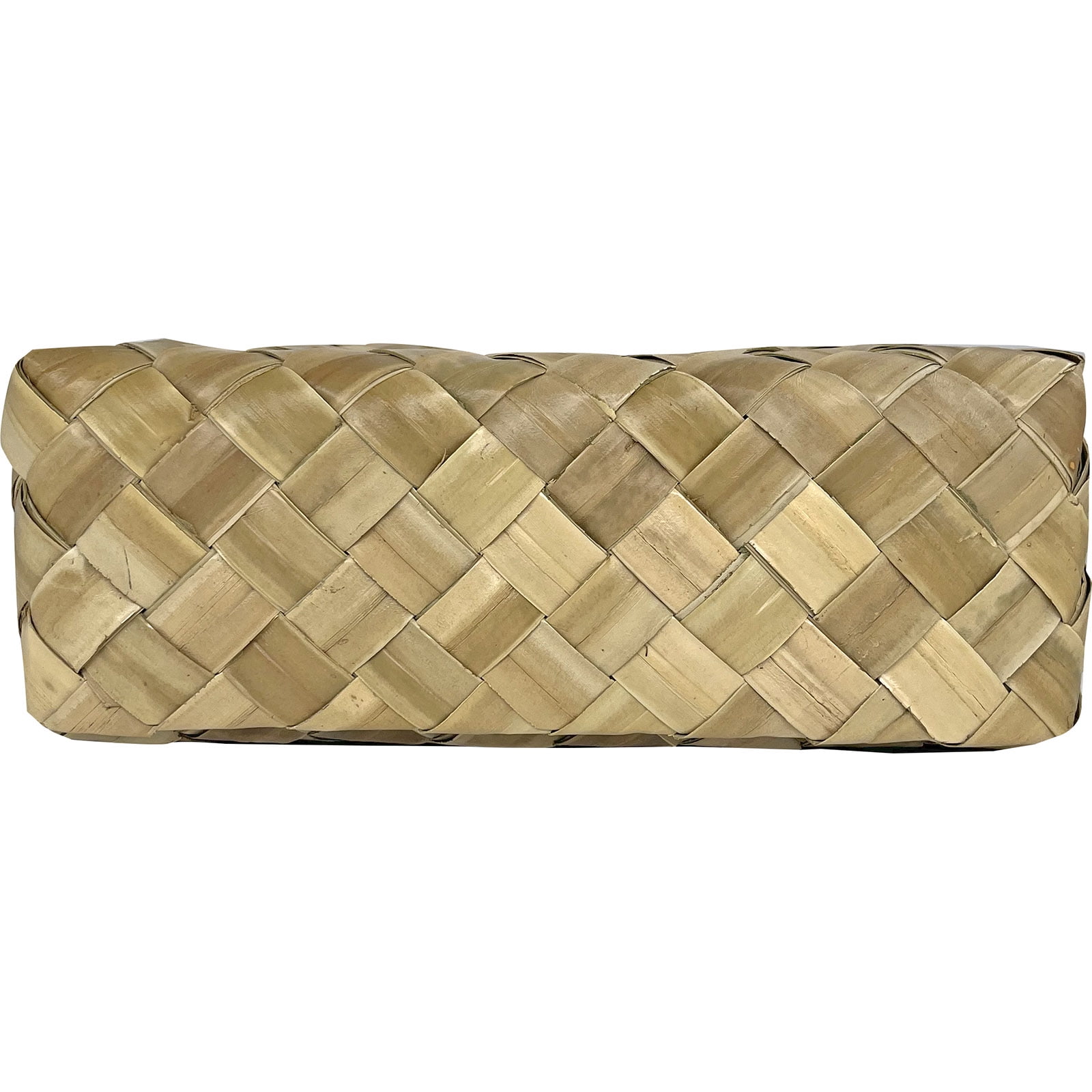 South Seas Native Treasures 4" x 10" x 12" Basket Lauhala, 1 Each