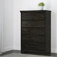 thumbnail image 1 of South Shore 55"x 20.5" Versa 5-Drawer Dresser, Rubbed Black, 1 of 8