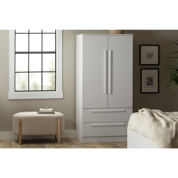 South Shore Acapella, Contemporary Cabinet, White