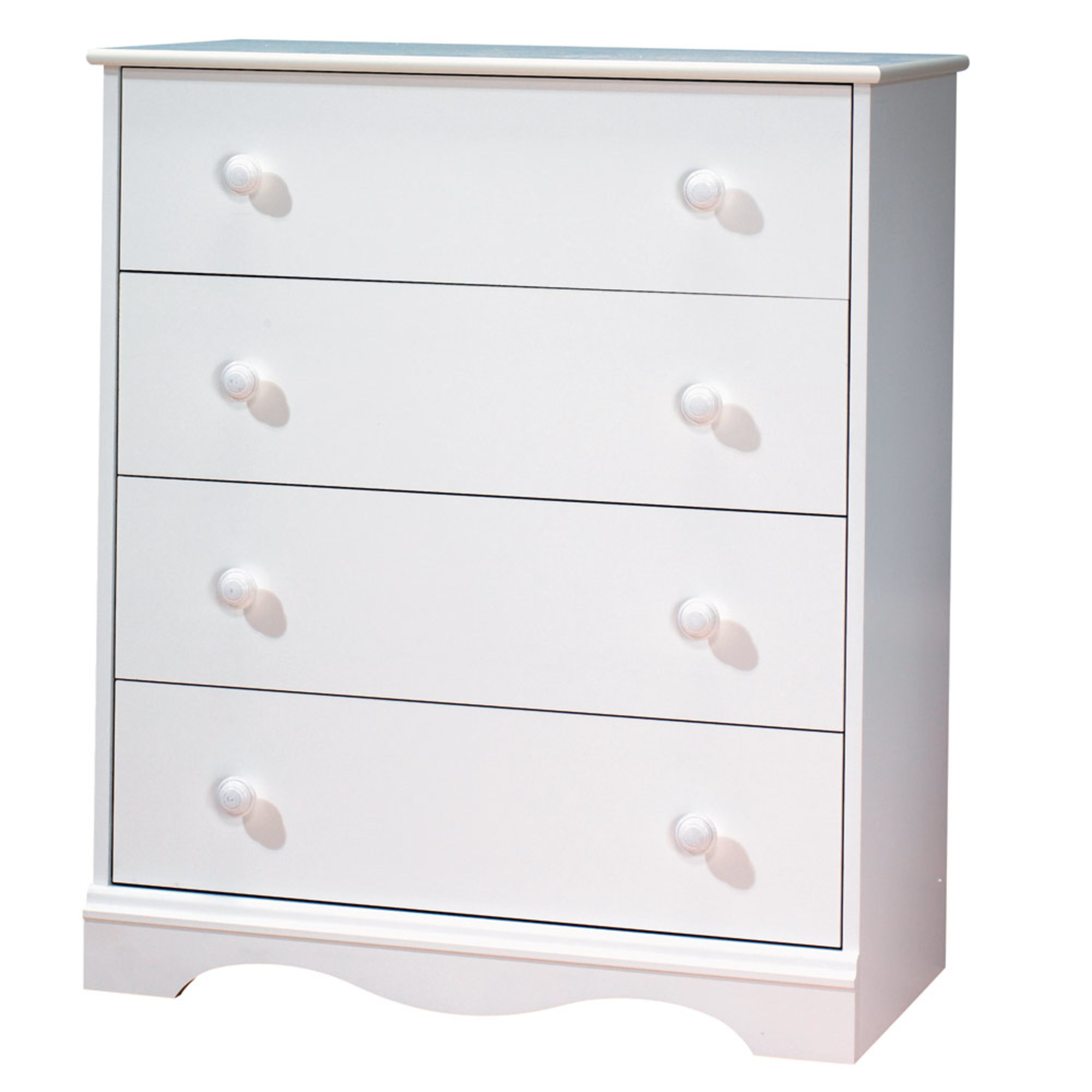 South Shore Angel Traditional 4 Drawers Chest, White - image 1 of 4