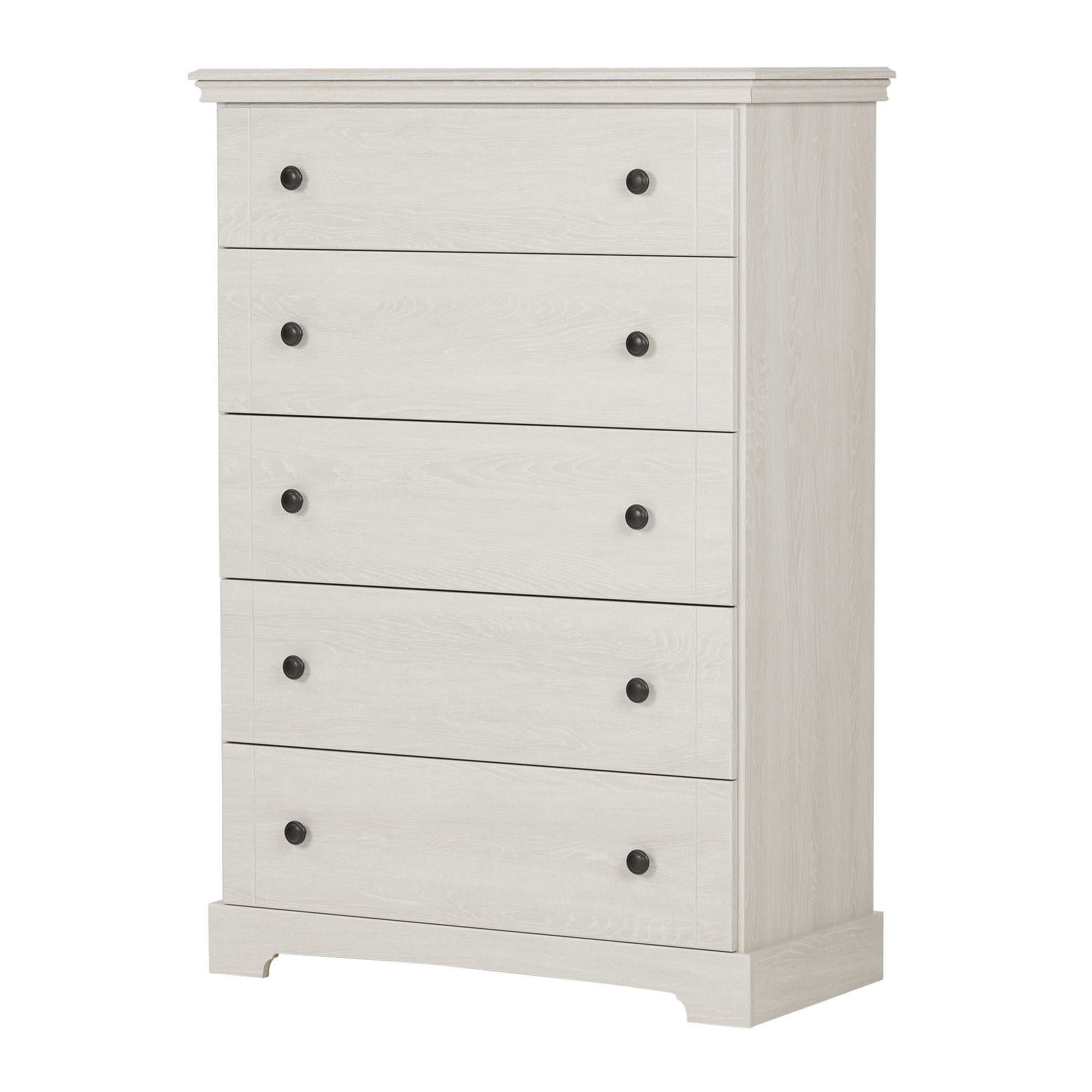 Avilla Winter Oak Cottage Style 5-Drawer Vertical Dresser