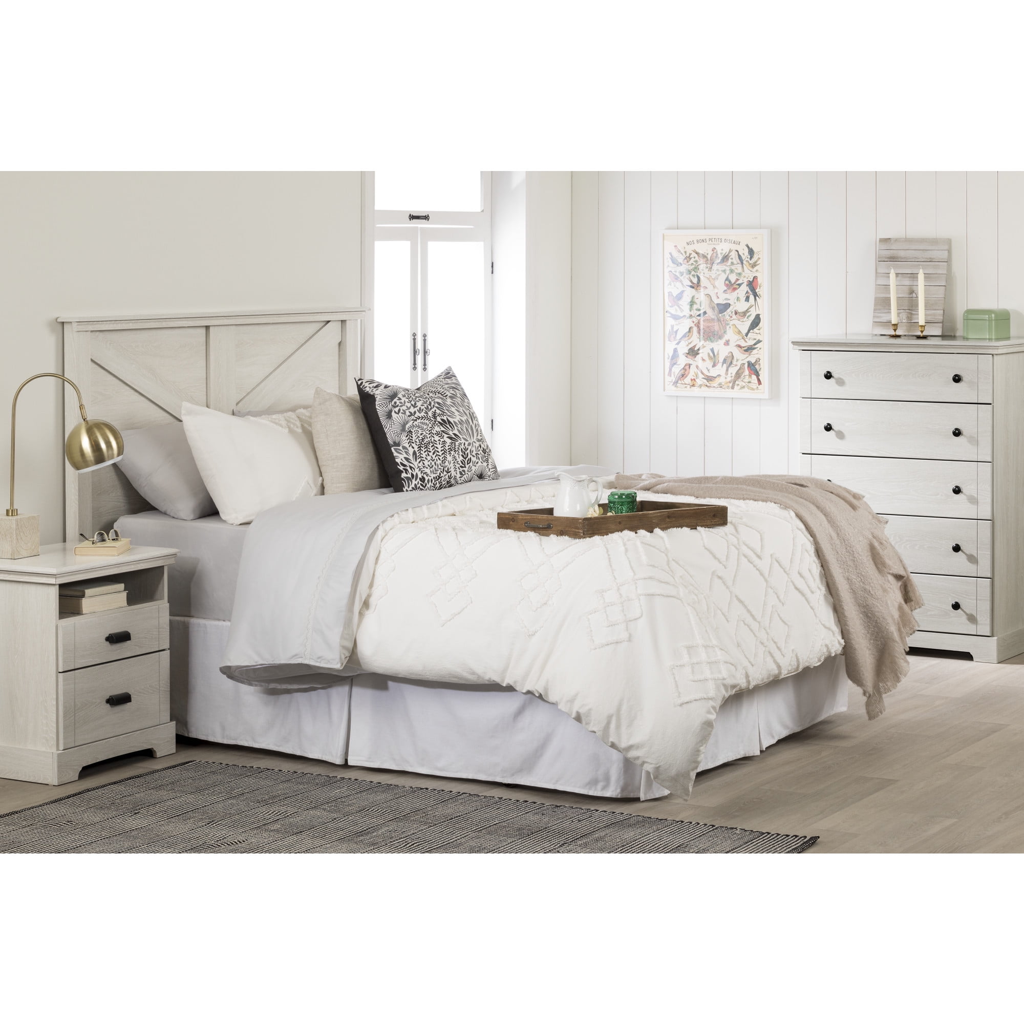 Avilla Winter Oak Cottage Style 5-Drawer Vertical Dresser