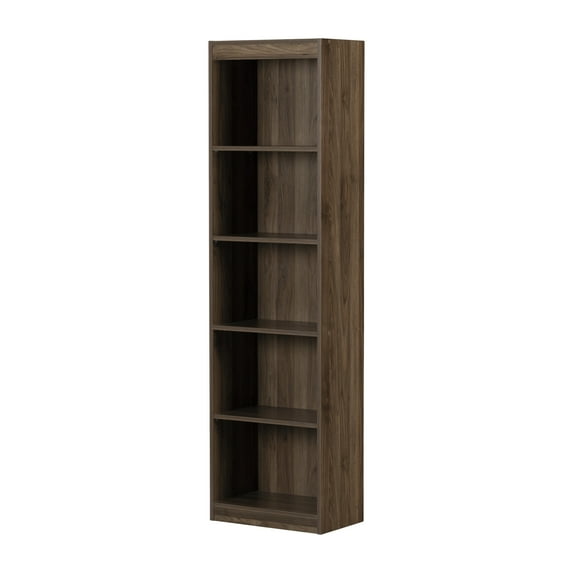 South Shore Axess, Contemporary Bookcase, Narrow Brown