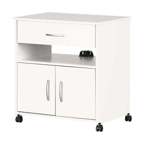 South Shore Axess, Contemporary Cart,  White