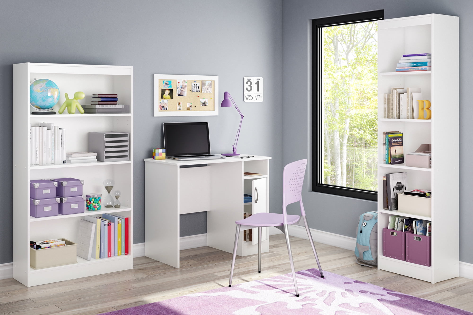 South Shore Axess Contemporary Desk Small Desk White