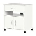 thumbnail image 1 of South Shore Axess Microwave Cart in Pure White, 1 of 18