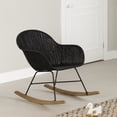 thumbnail image 1 of South Shore Balka, Bohemian Harmony Rocking Chair,  Black Rattan, 1 of 9