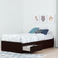 thumbnail image 1 of South Shore Basics Kids Twin Storage Bed (39") with 3 Drawers, Chocolate, 1 of 10