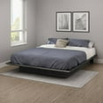 thumbnail image 1 of South Shore Basics Queen Platform Bed with Molding, 60'', Multiple Finishes, 1 of 5