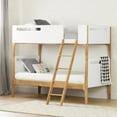 thumbnail image 1 of South Shore Bebble, Scandinavian Bed, Twin White, 1 of 13