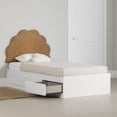 thumbnail image 1 of South Shore Bloom, Bohemian Harmony Bed, Twin White, 1 of 11
