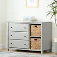 thumbnail image 1 of South Shore Cotton Candy 3-Drawer Dresser with Baskets, Soft Gray, 1 of 9