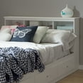 thumbnail image 1 of South Shore Crystal, Bookcase Headboard, Pure White, 1 of 7