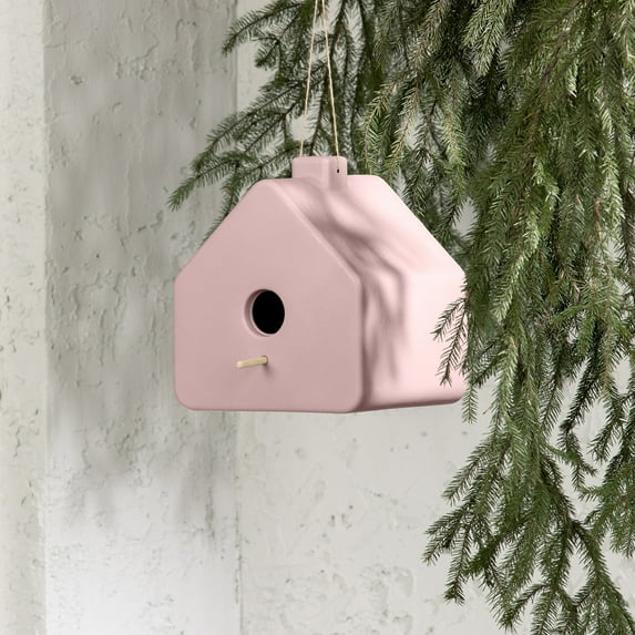 South Shore Dalya, Scandinavian Birdhouse, Pink